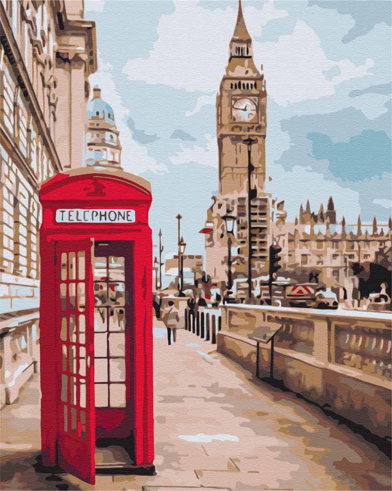 Schilderen op nummer Londen Big Ben