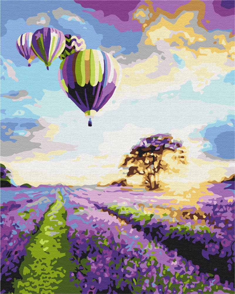 Schilderen op nummer Luchtballonen