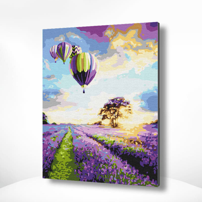 Schilderen op nummer Luchtballonen