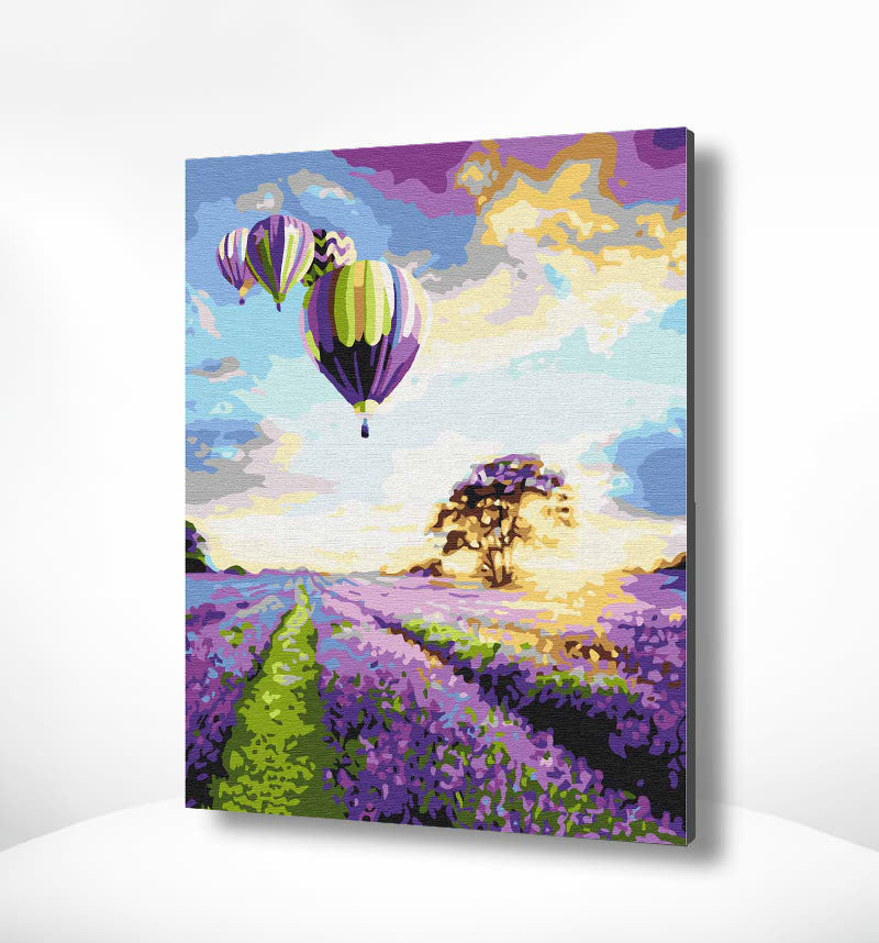 Schilderen op nummer Luchtballonen