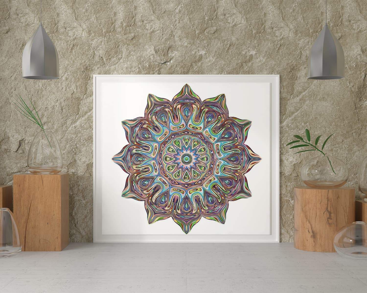 Schilderen op nummer Mandala met Kleuren