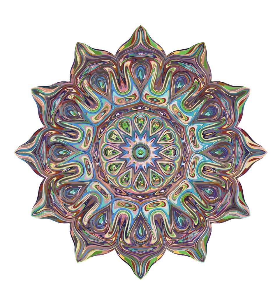 Schilderen op nummer Mandala met Kleuren