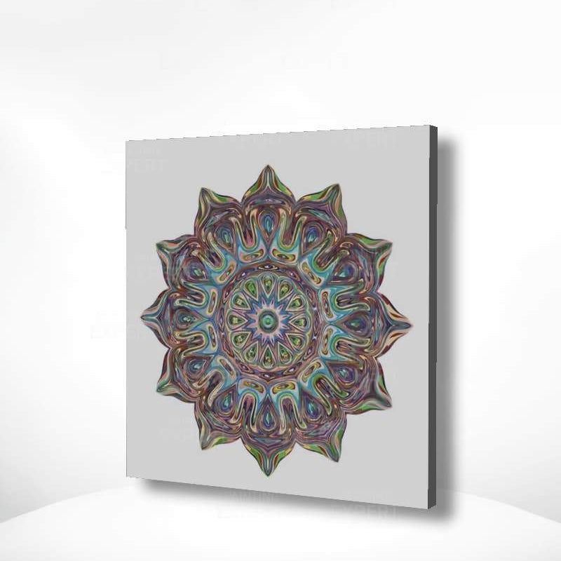 Schilderen op nummer Mandala met Kleuren