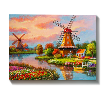 Schilderen op nummer Molens