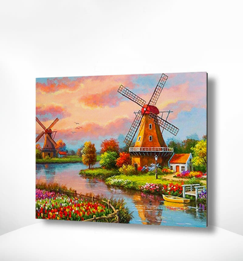 Schilderen op nummer Molens