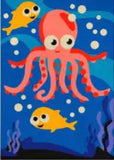 Schilderen op nummer Octopus met Visjes-Painting Expert