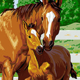 Schilderen op nummer Paard en Veulen-Painting Expert