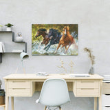 Schilderen op nummer Paarden in Zee