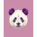 Schilderen op nummer Panda Polygon