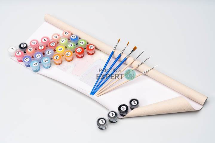 Schilderen op nummer Parijs met Ballonnen