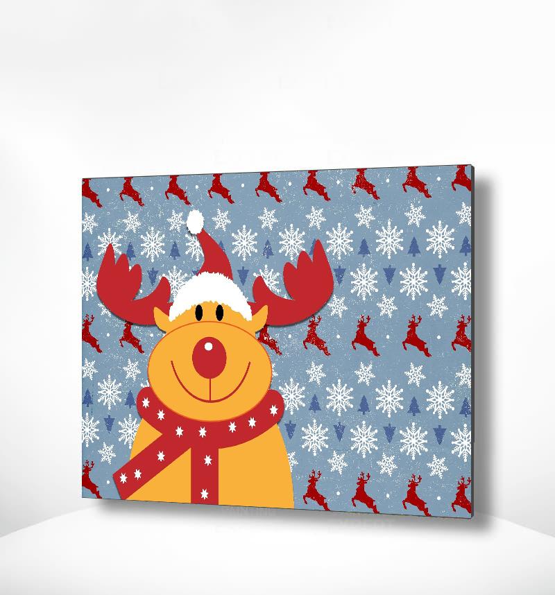 Schilderen op nummer Rendier Kerstmis-Painting Expert