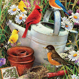 Schilderen op nummer Rode, Blauwe en Gele Vogeltjes