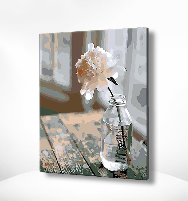 Schilderen op nummer Roos op Tafel-Painting Expert