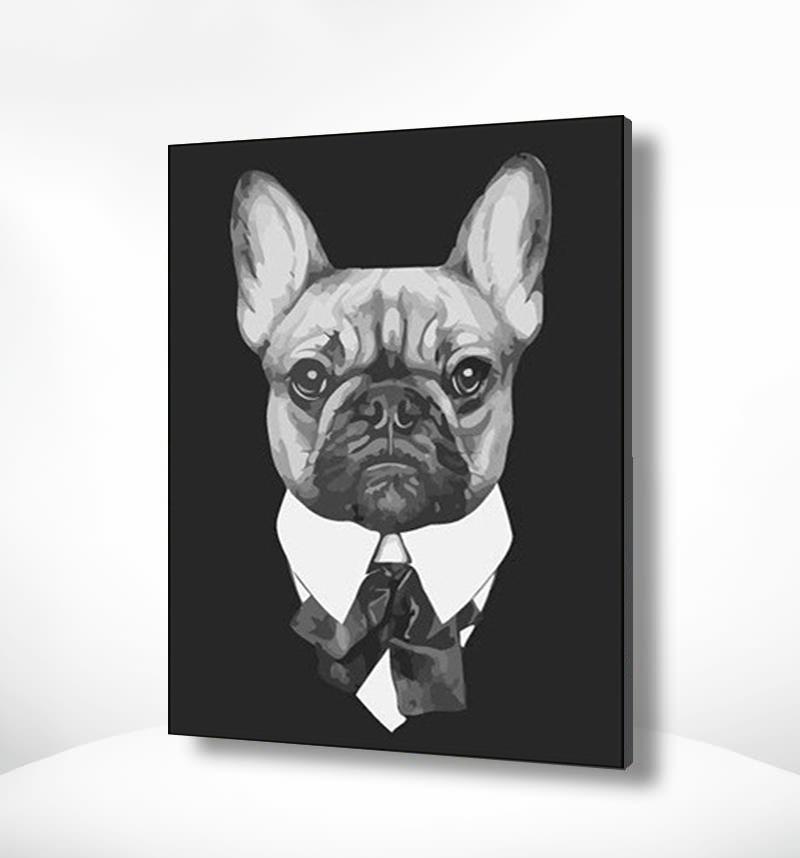 Schilderen op nummer Stoere Bulldog-Painting Expert