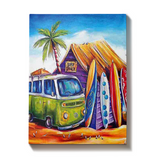 Schilderen op nummer Strand met Busje