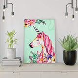 Schilderen op nummer Unicorn