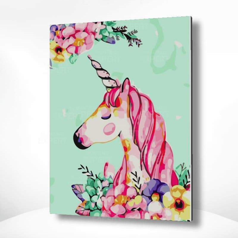 Schilderen op nummer Unicorn