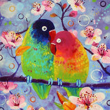 Schilderen op nummer Verliefde Papegaaien