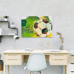 Schilderen op nummer Voetbal Groen Geel