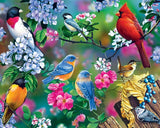 Schilderen op nummer Vogeltjes met Bloemetjes-Painting Expert