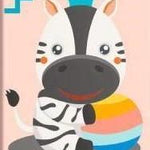 Schilderen op nummer Zebra met Hoedje