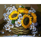 Schilderen op nummer Zonnebloemen en Kamille-Painting Expert