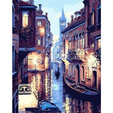 Schilderen op Nummer Gracht Painting Expert 40x50cm - Exclusief Lijst (24 kleurtjes) 