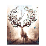 Schilderen op Nummer Hert Painting Expert 60x75cm - Exclusief Lijst (36 kleurtjes) 