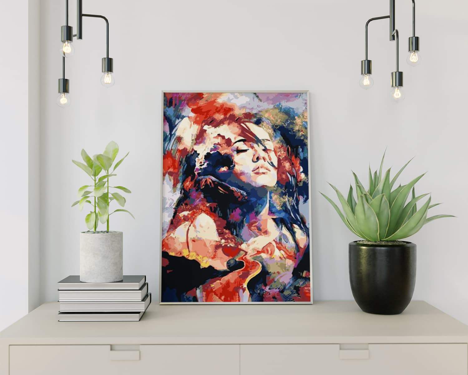 Schilderen op Nummer Kleurrijke Vrouw Painting Expert 