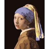 Schilderen op Nummer Meisje met de Parel Painting Expert 