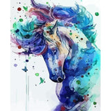 Schilderen op Nummer Paard Painting Expert 40x50cm - Exclusief Lijst (24 kleurtjes) 