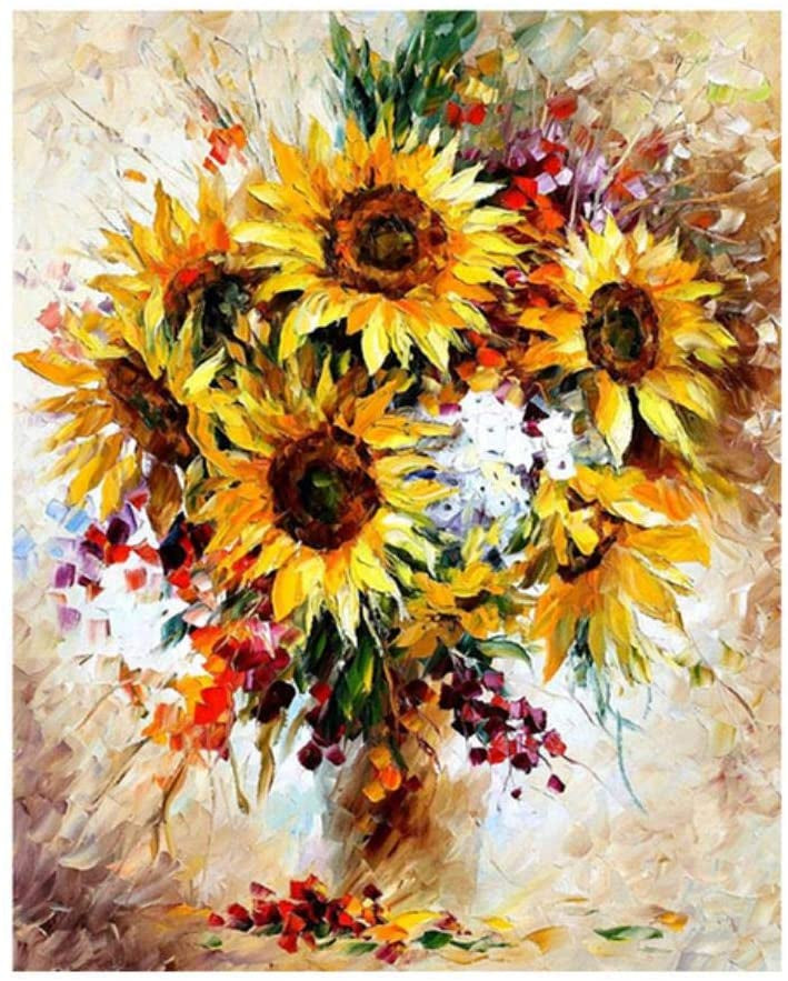 Schilderen op Nummer Prachtige Zonnebloemen Painting Expert 