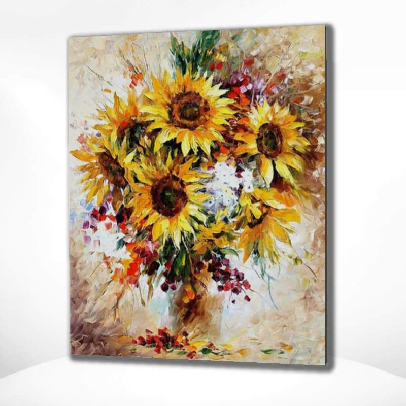 Schilderen op Nummer Prachtige Zonnebloemen Painting Expert 