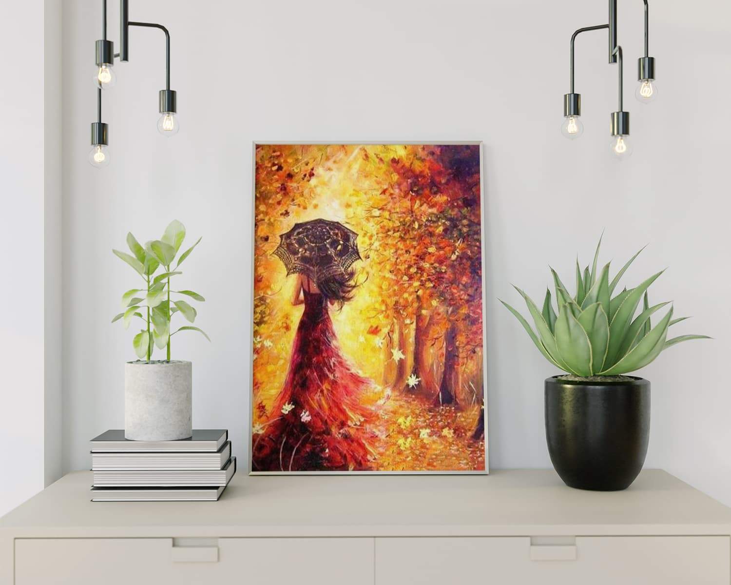 Schilderen op Nummer Vrouw Herfst Painting Expert 