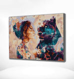 Schilderen op Nummer Vrouw met Luipaard Painting Expert 