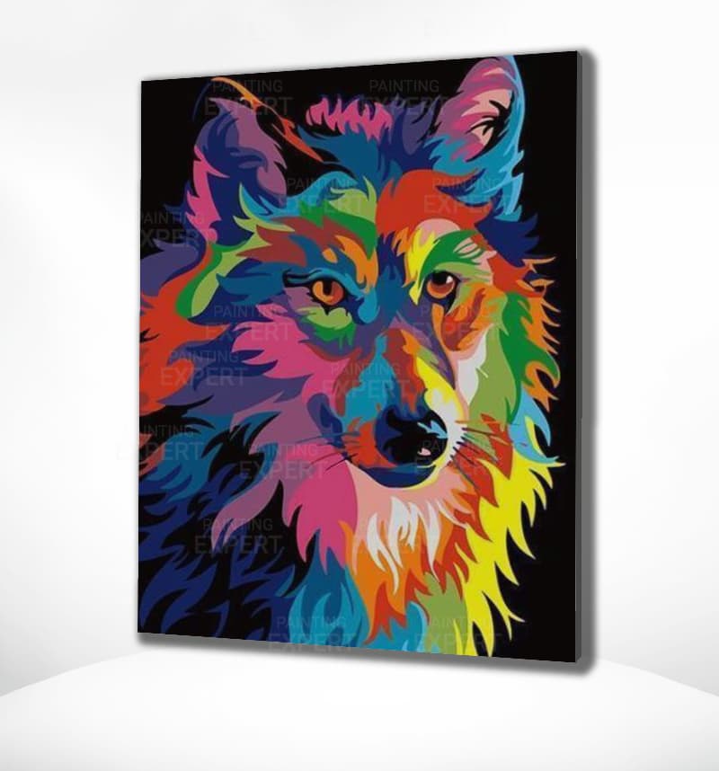 Schilderen op Nummer Wolf